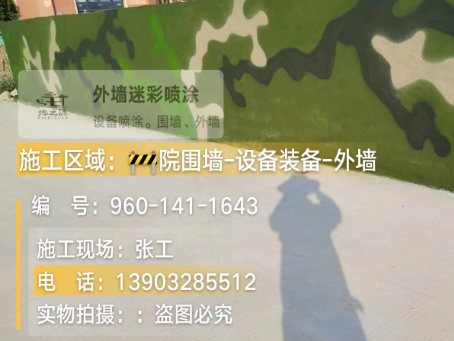 东城 迷彩漆喷涂价格（按平方米计费）